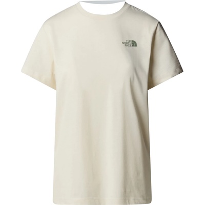 The North Face Дамска тениска The north face Women's S/S Box NSE Relaxed Tee T-shirt - White Dune / Slate Moss - размер XL (916-3521-0615)