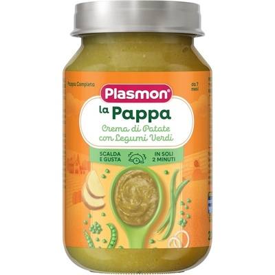 PLASMON Пюре Plasmon - Картофено пюре с грах и зелен фасул, 7+ м, 200 g (2762)