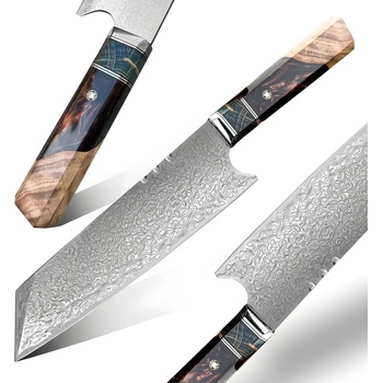 HARAHU Дамаски кухненски нож harahu zi-26712 - Кафяв kp26712 (zi-26712)