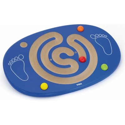Viga Drevená balančná doska s labyrintom
