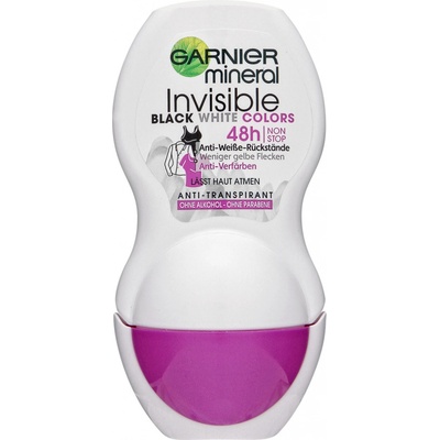Garnier Mineral Invisible Black White Colors roll-on 50 ml