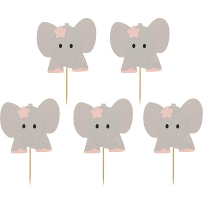 Godan Декорации за кексчета Розови слончета