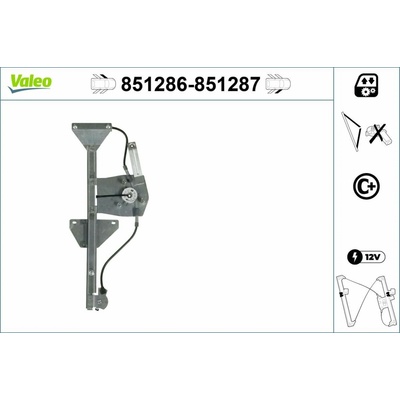 Mechanizmus zdvíhania okna VALEO 851286