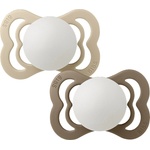 BIBS Комплект залъгалки Bibs - Supreme, 0-6 м, 2 броя, Vanilla Glow/Dark Oak Glow (160434) - baby