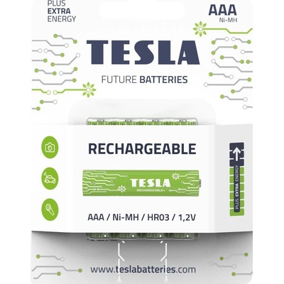 TESLA RECHARGEABLE+ AAA 800mAh 4 ks 16030421