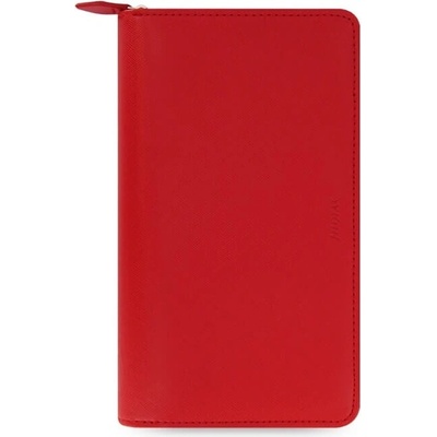 Filofax Saffiano ZIP Compact A6 týdenní 2026 červený