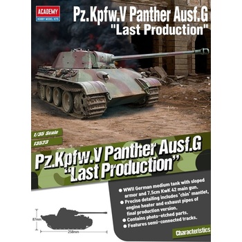 Academy Германски танк Pz. Kpfw. V Panther Ausf. G " Last production" (13523)