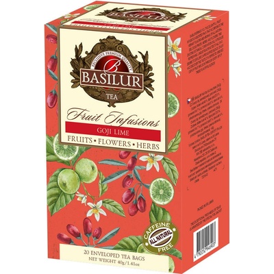 Basilur Fruit Goji & Lime 20 x 2 g