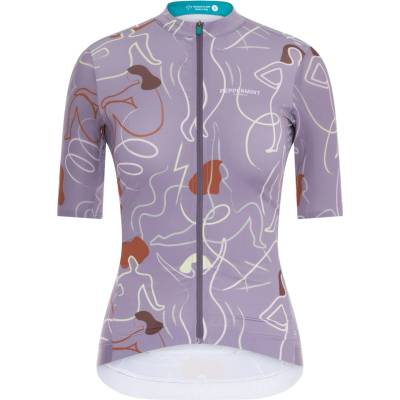 PEPPERMINT Дамска фланелка с къс ръкав за колоездене Peppermint Women's Signature Jersey Cycling jersey - Silhouette Cloudy - размер XL (156-2713-0715)