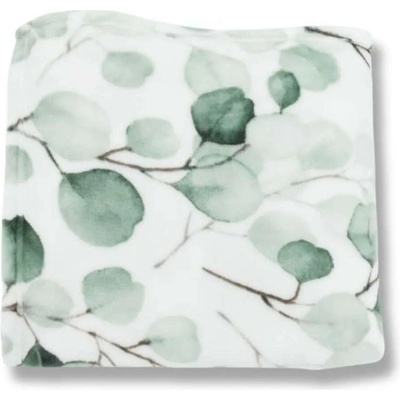 TEXFACE Deka flanel eucalyptus listy 150x200
