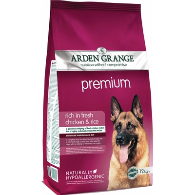 Arden Grange Dog Adult Premium rich fresh Chicken & Rice 12 kg
