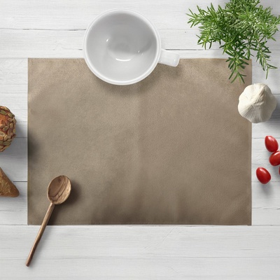 Biante Sametové prostírání Velvet Premium SVP-030 Šedobéžové 30x40cm