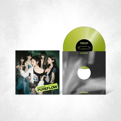 Le Sserafim - Pureflow Pt.1 Electric Yellow Glitter Ver. Vinyl LP