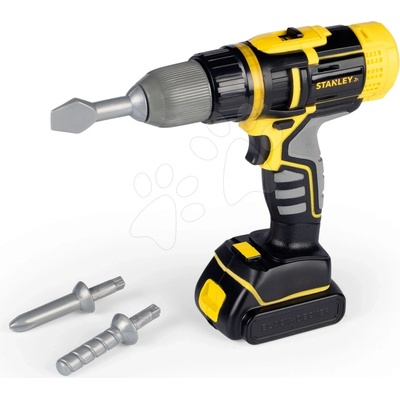 Smoby elektronická vŕtačka Stanley so svetlom a s troma nadstavcami