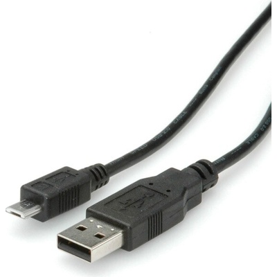 Roline 11.02.8754-10 USB 2.0 A – Micro USB B 0,8m černý