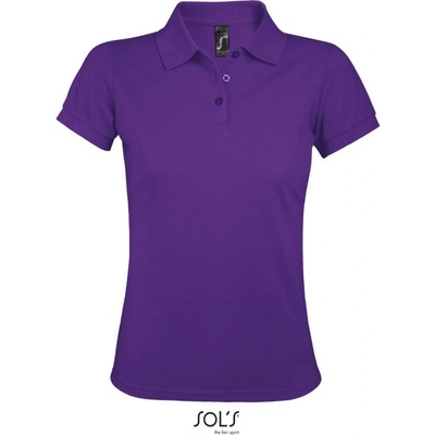 SOL's Collection Polokošile Prime Women krátký rukáv dámská COT-250573a6001 Purpurová tmavá