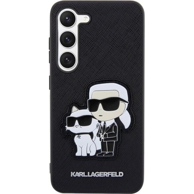Púzdro Karl Lagerfeld PU Saffiano Karl and Choupette NFT Samsung Galaxy S23 čierne