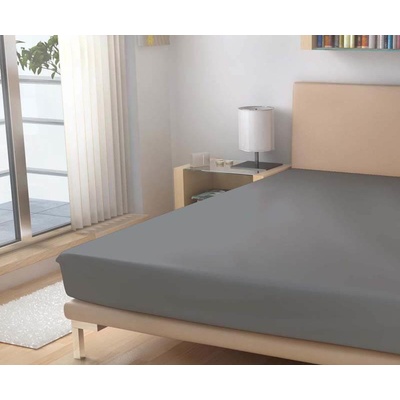Kvalitex Froté prostěradlo TMAVĚ ŠEDÁ Bavlna/Polyester 90x200