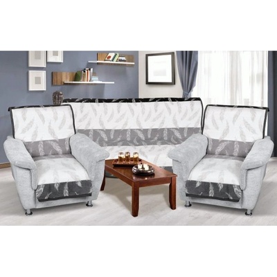 Bellatex přehoz 3+1+1 Karmela 3264/737 pierko 150 x 200 cm 65 x 150 cm