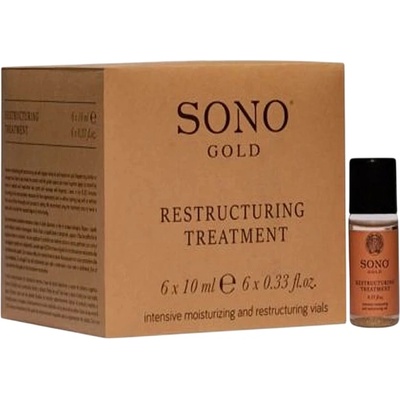 Sono Professional Sono Gold Реструктуриращи ампули за коса, 6 x 10 ml