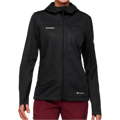 Mammut Дамско софтшел яке Mammut Women's Ultimate VIII Softshell Hooded Jacket Softshell jacket - Black - размер XS (103-2752-0111)