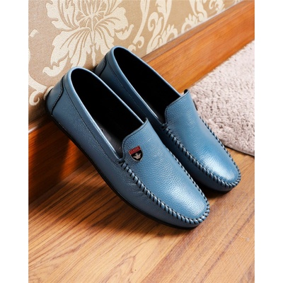 GERARDINO Мъжки обувки от естествена кожа - Син 3002 (1024_Синьо)