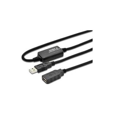 Digitus DA-73100-1 USB 2.0 propojovací, 10m, černý