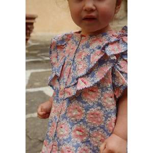 Konges Sløjd Детска памучна блуза KIM FRILL SS SHIRT GOTS (KS104906.PPY2)