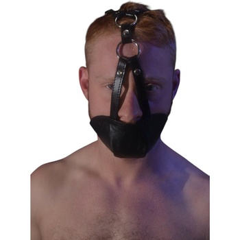 Rouge maska a roubík z pravej kože čierna