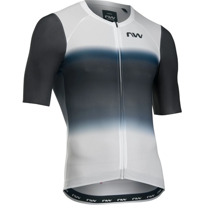 Northwave Мъжка фланелка с къс ръкав за колоездене Northwave Blade Air Jersey Short Sleeve Cycling jersey - White / Black - размер XXL (056-3720-0316)