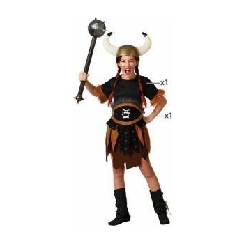 BigBuy Carnival Маскировъчен костюм за деца Жена викинг момиче Размер 7-9 години