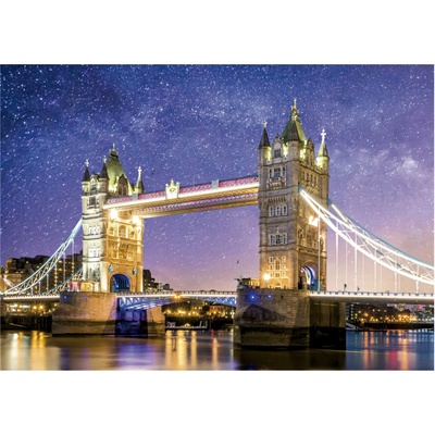 Educa - Puzzle Tower Bridge, London neon fluorescent - 1 000 piese