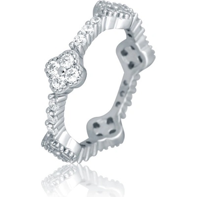 JVD Dámský stříbrný prsten posetý zirkony SVLR1156XH2BI