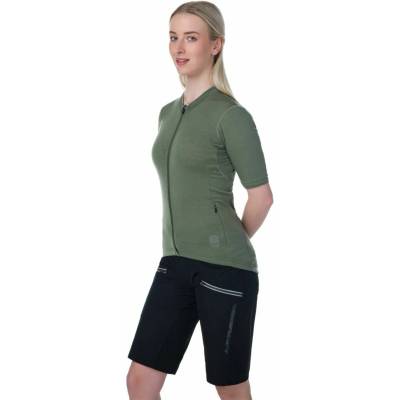 Kilpi Дамска колоездачна фланелка Kilpi MEARIL в цвят каки Kilpi | Zelen | ЖЕНИ | XS