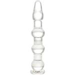 Passion labs Стъклено дилдо с топчета "sticla clear" 17.5 см