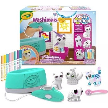 Crayola Crayola: Салон за животни Washimals със спрей за боя (74-7517)