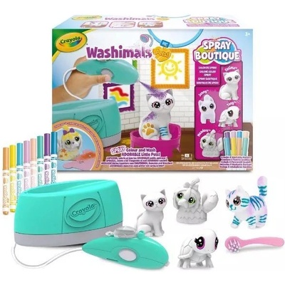 Crayola Crayola: Салон за животни Washimals със спрей за боя (74-7517)