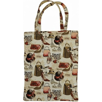 Taška Boutique de Paris – svetlá 33x41 cm