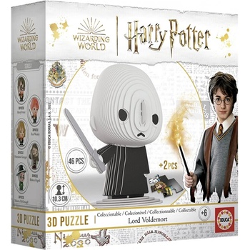 Educa Пъзел, Educa, Мини фигурка, Лорд Волдемор 3D, 46 части (EDU19502)