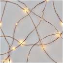 Emos D3AW01 LED vianočná nano reťaz medená 4 m vonkajšia aj vnútorná teplá biela časova