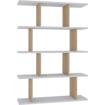 ASIR GROUP Бял/естествен дъбов шкаф за книги 90x127 cm Harmon - Kalune Design (935CMN1132)