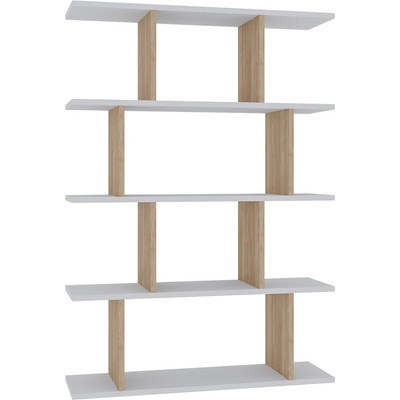 ASIR GROUP Бял/естествен дъбов шкаф за книги 90x127 cm Harmon - Kalune Design (935CMN1132)