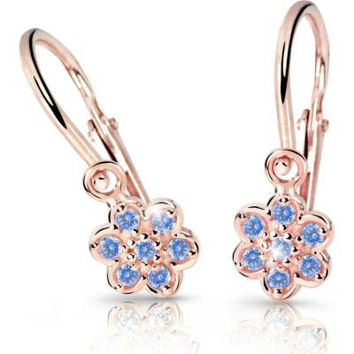 Cutie Kids Jewellery Gold Zlaté náušničky kytičky C2746