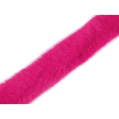 Prima-obchod Všívací oděvní / dekorační kožešina kulatá šíře 3 cm, barva 7 pink