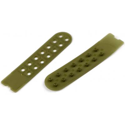 Zapínání / zkracovač na kšiltovky šíře 20 mm - zelená khaki (5 pár)