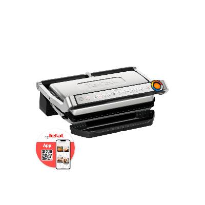 Elektrický gril Tefal OptiGrill+ XL GC727D10 Nerezový/Čierny