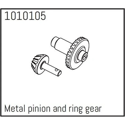 Absima AB240208 1010105 Metal Pinion & Ring Gear PRO Crawler 1:18