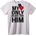NOONEBRAND Тениска My Heart Beats Only for Him - M, White