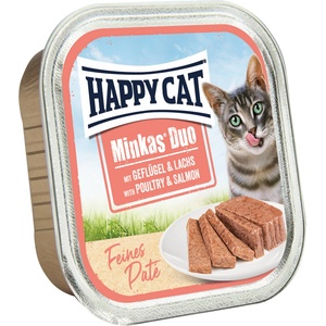 Happy Cat Minkas Duo poultry & salmon 16x100 g