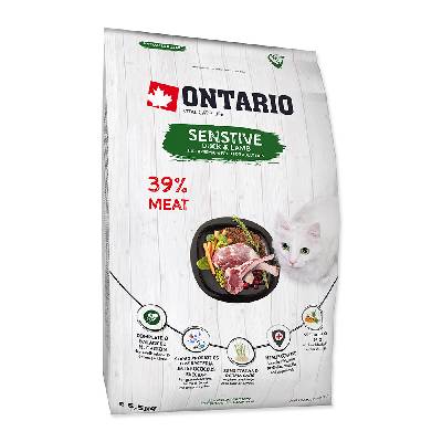 ONTARIO Cat Sensitive / Derma 6,5kg